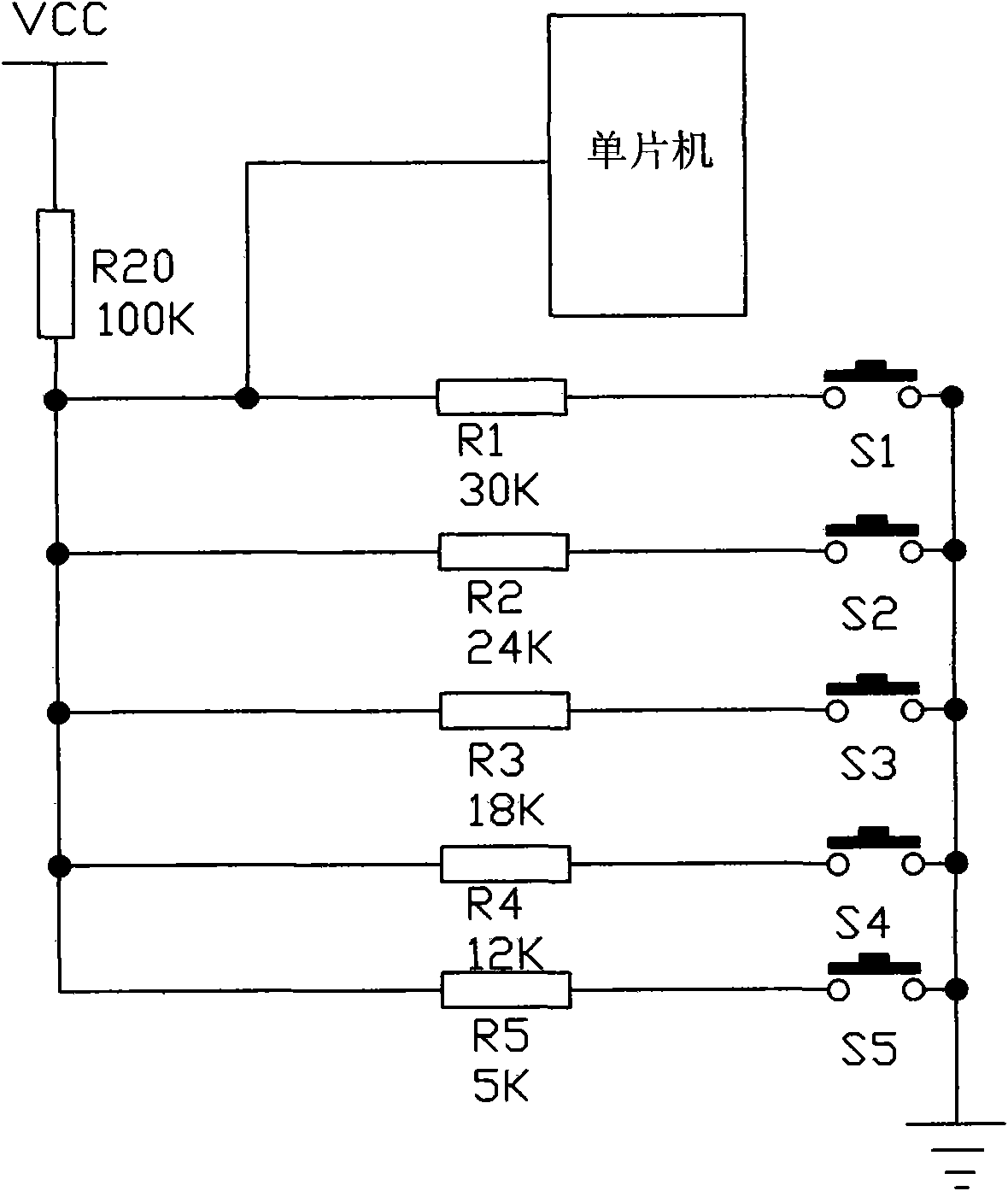 Method and circuit for detecting press key