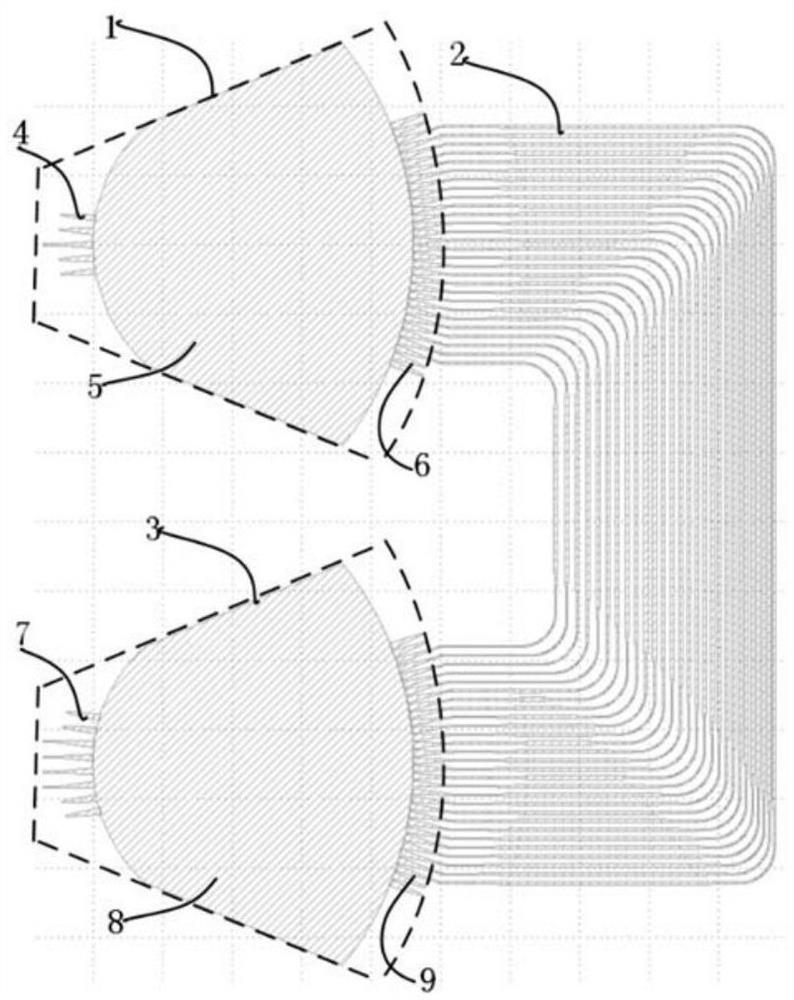 A kind of arrayed waveguide grating with double-layer structure