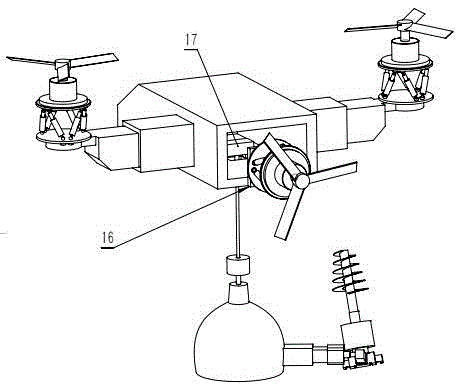 Explosive-removing unmanned aerial vehicle