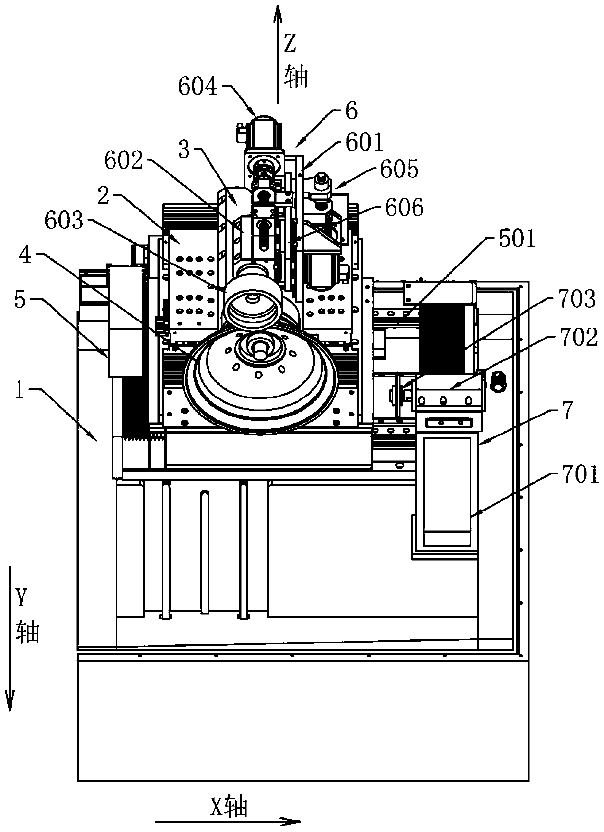 Online automatic dressing device for high-precision CBN grinding wheel