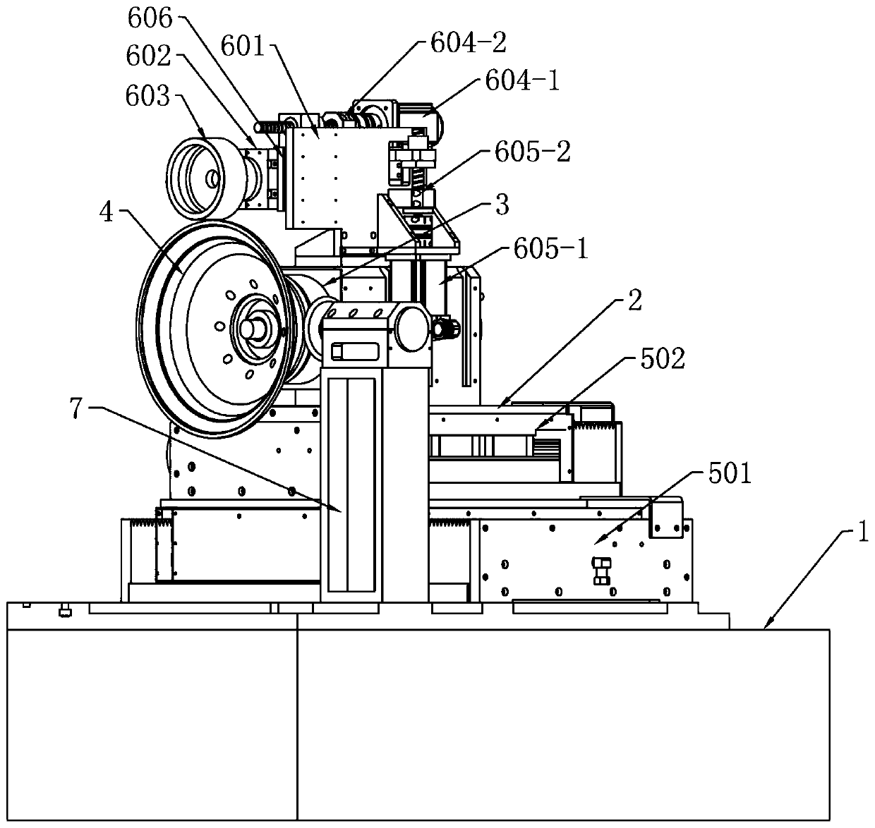 Online automatic dressing device for high-precision CBN grinding wheel