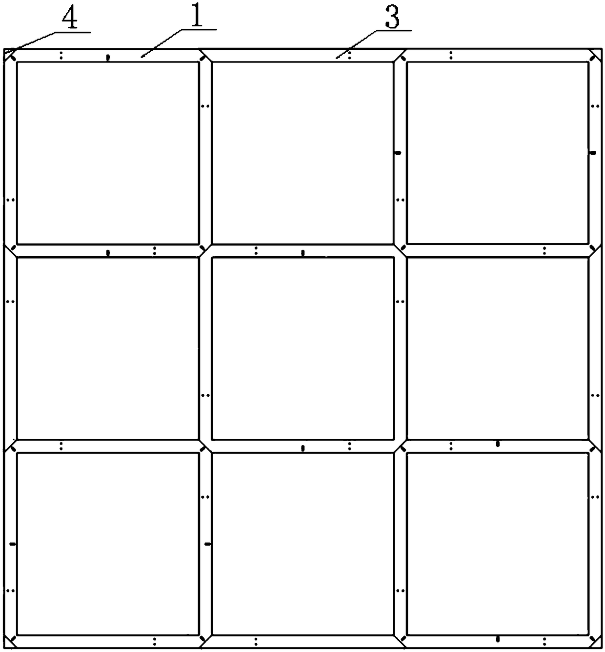 Reconfigurable distribution type wall system and frame type assembly thereof