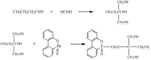 A kind of phosphorus-containing dihydric alcohol and preparation method thereof