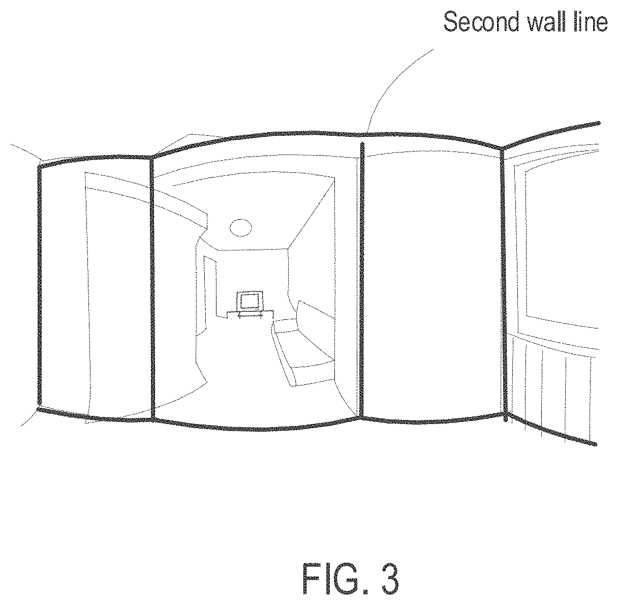 Method for wall line determination, method, apparatus, and device for spatial modeling