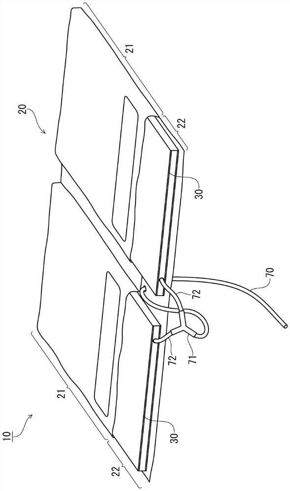 Mat for detecting biological information, device for detecting biological information, and system for distributing biological information