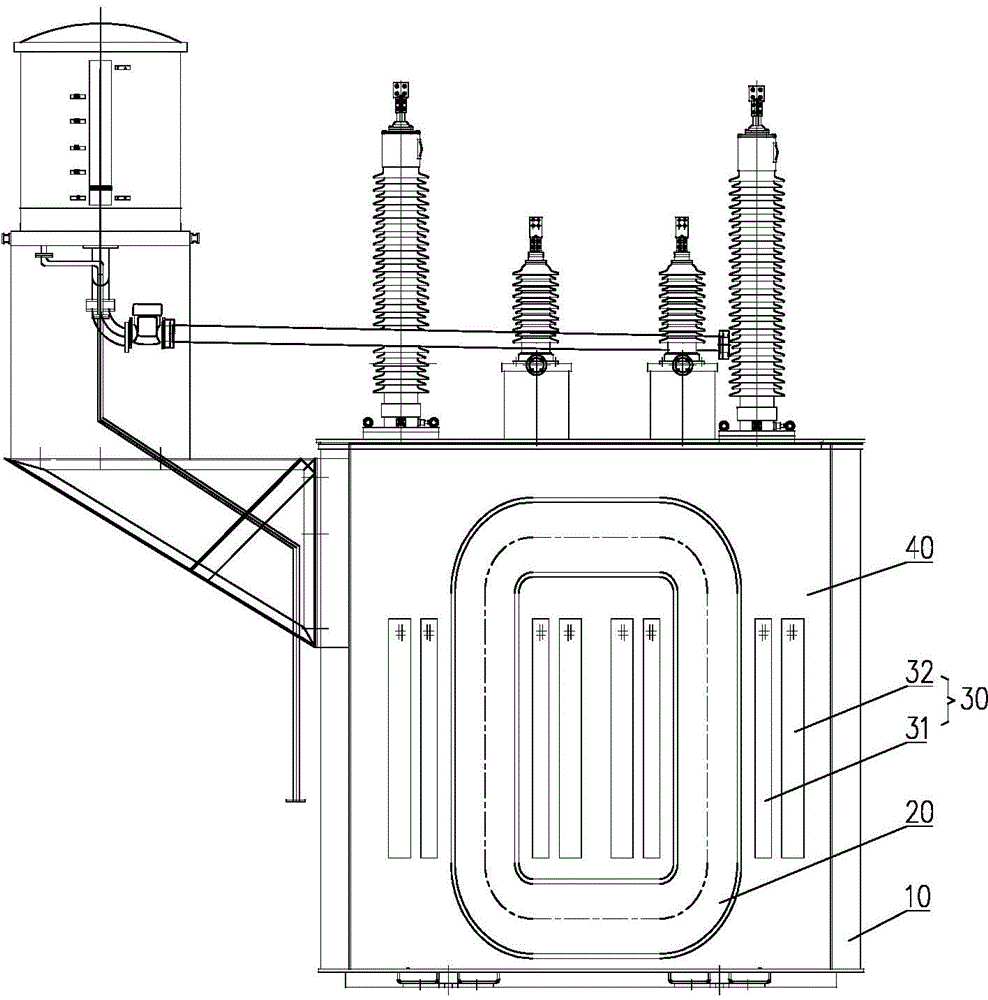 Special open roll core and low-impedance transformer for electrified railways and production method thereof