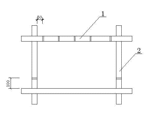 Semi-prefabricating construction process for concrete thin-wall lower return eave