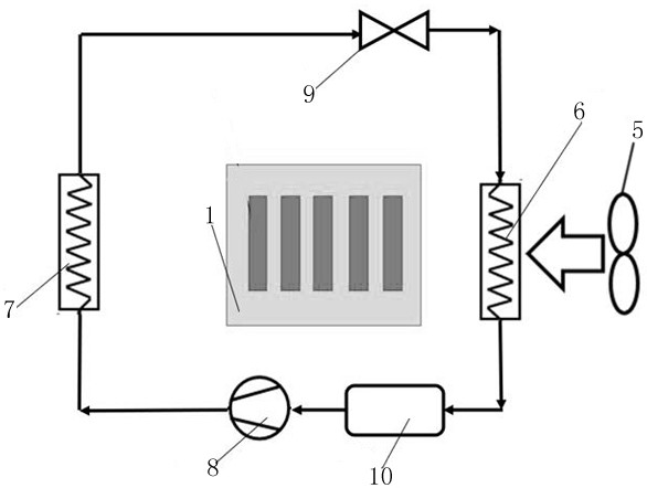 Forced air cooling type laser cooling system