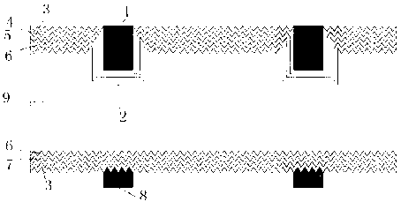 Heterojunction solar cell with buried grid structure