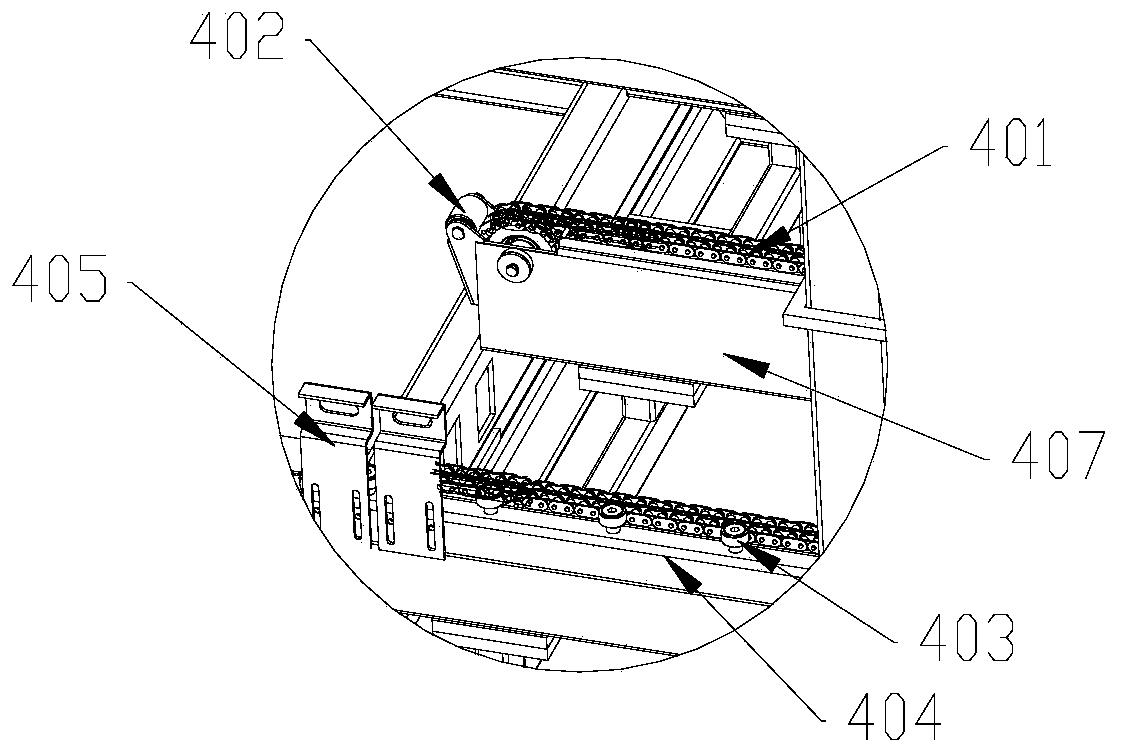 Eccentric load hoist and three-dimensional warehouse using same