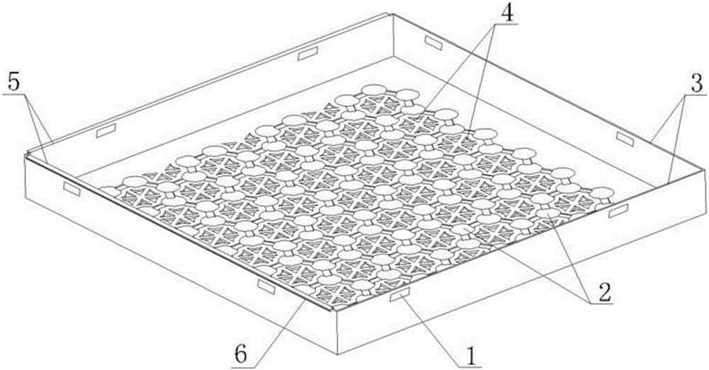 Light-weight roof square planting box