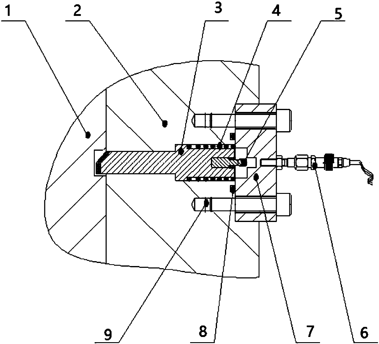 Non-contact type valve position indicating mechanism