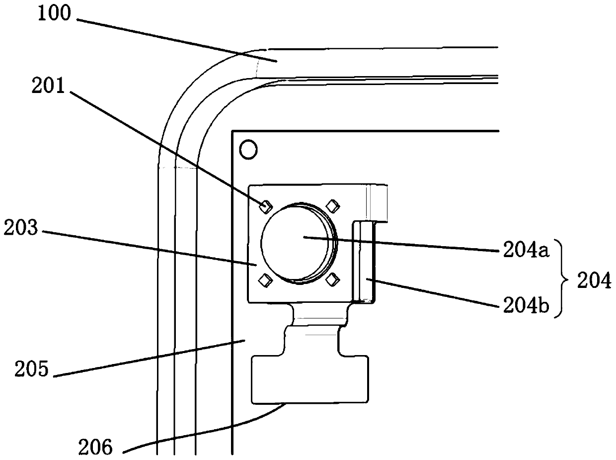 Camera flash lamp module and terminal equipment comprising same