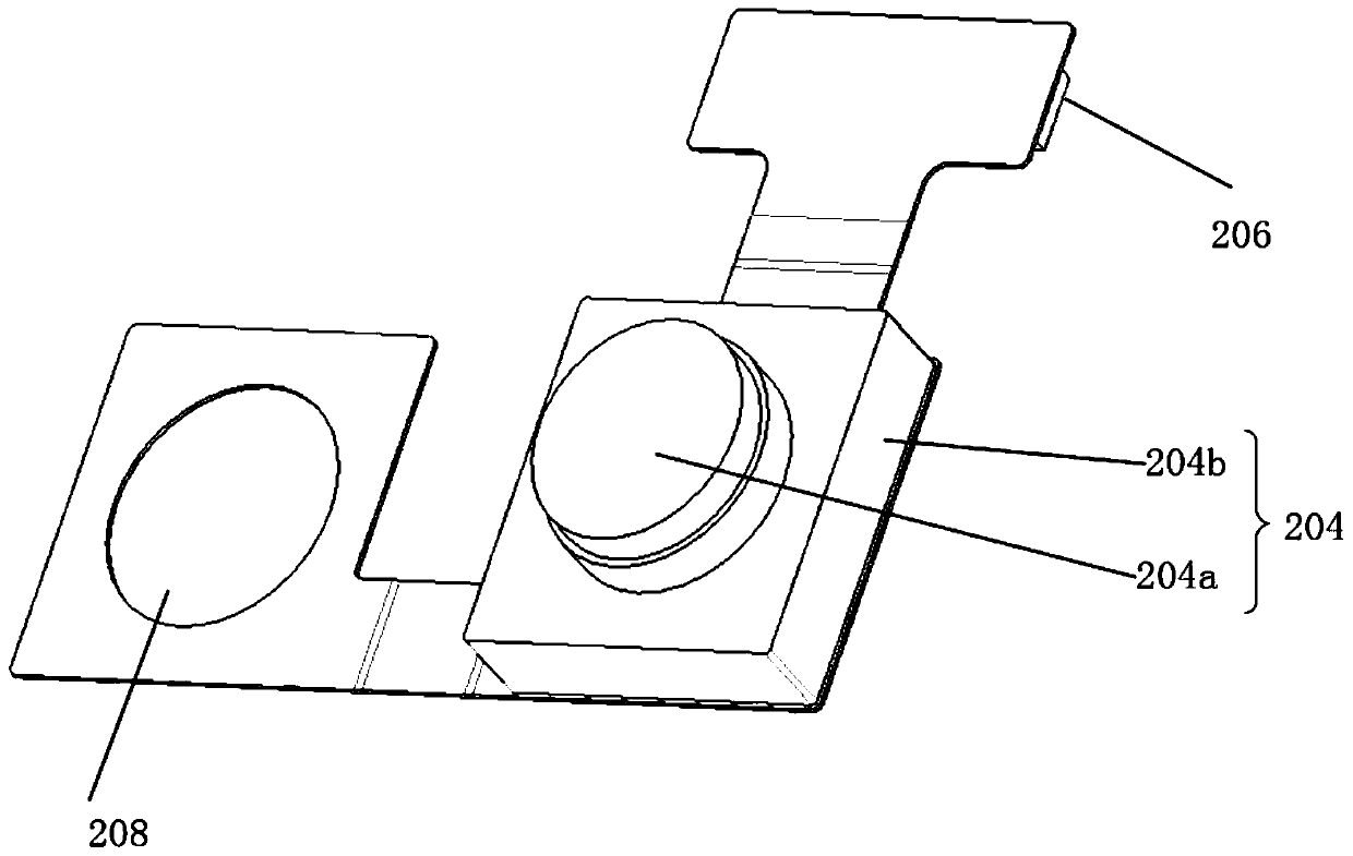 Camera flash lamp module and terminal equipment comprising same