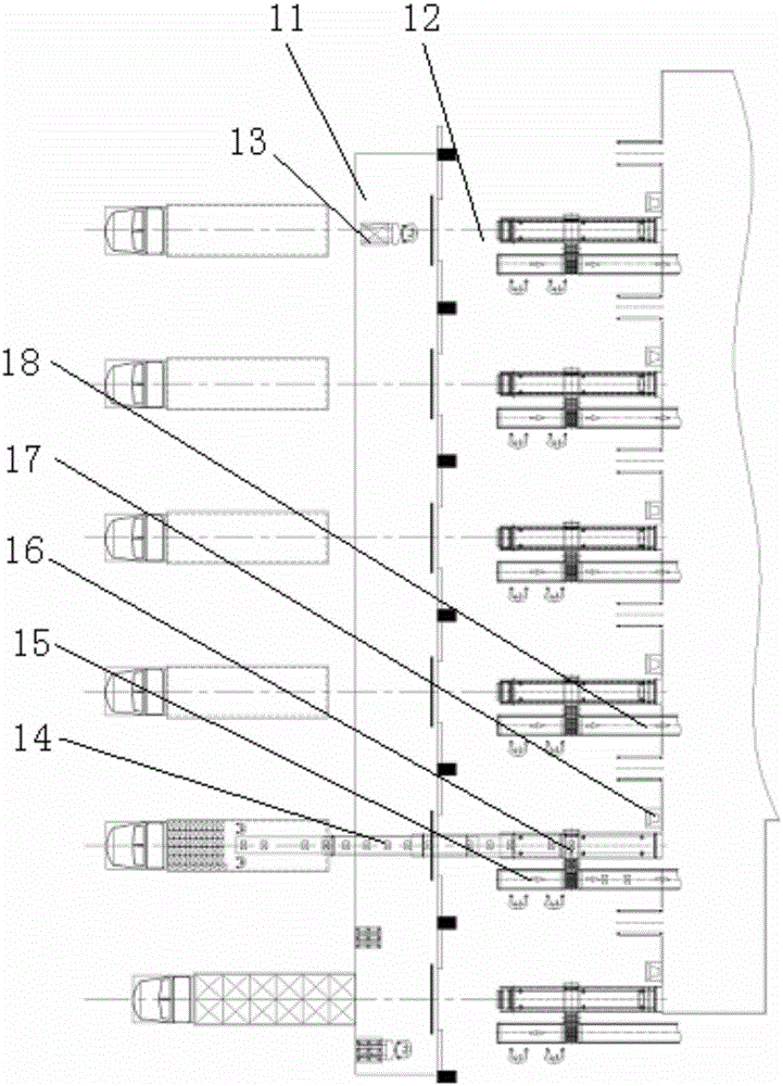 Automatic auxiliary material distributing and warehousing logistics system with ingredient conveyor line
