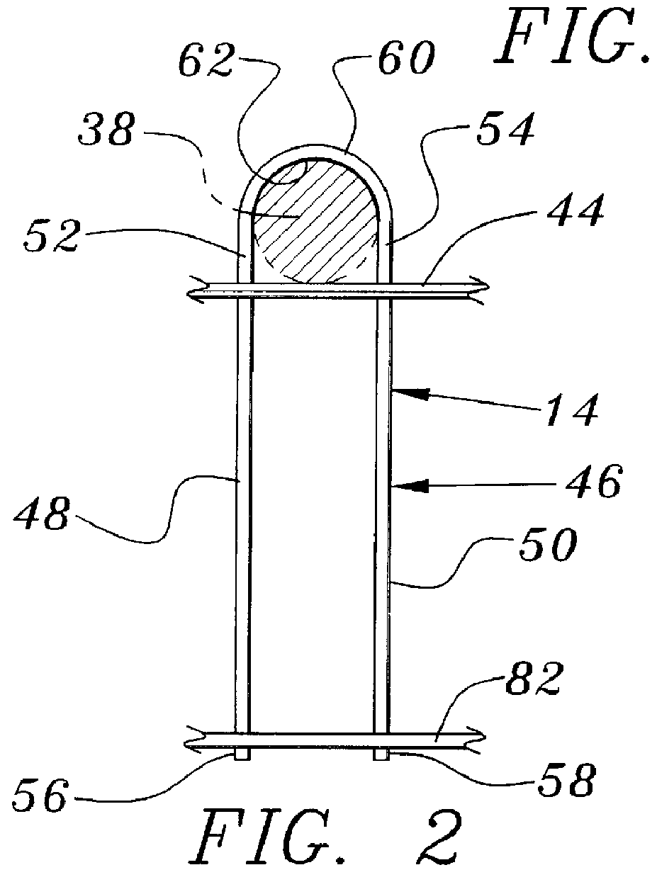 Support for load transfer device for concrete constructions
