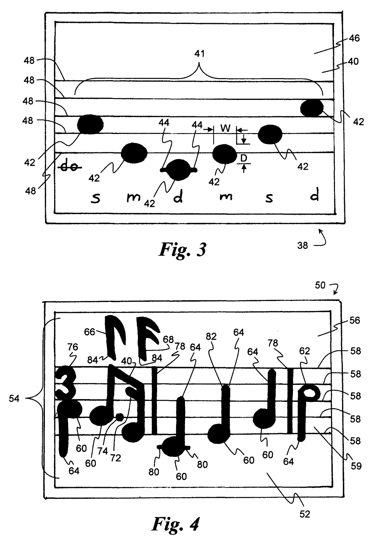 Manipulative system for teaching musical notation