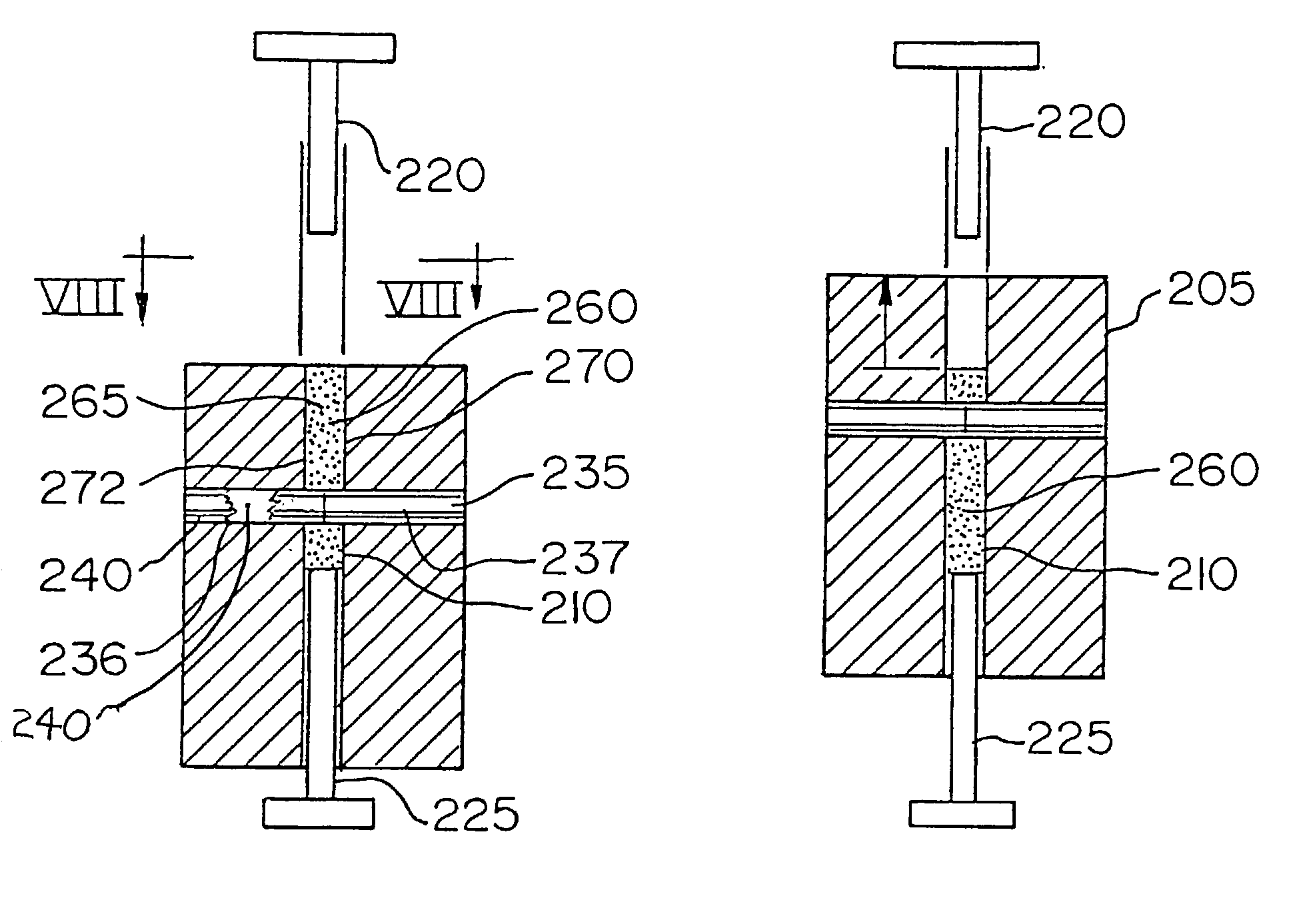 Method and apparatus for cross-hole pressing to produce cutting inserts