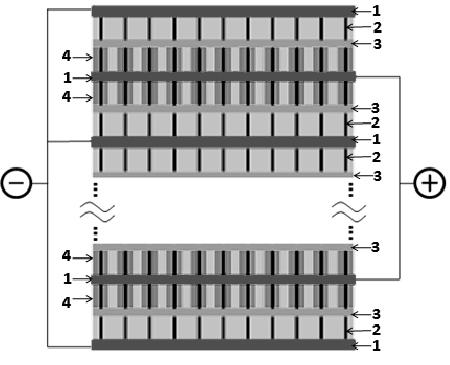 Hybrid solid state supercapacitor