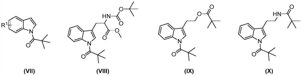 Preparation method of 7-amide indole compound