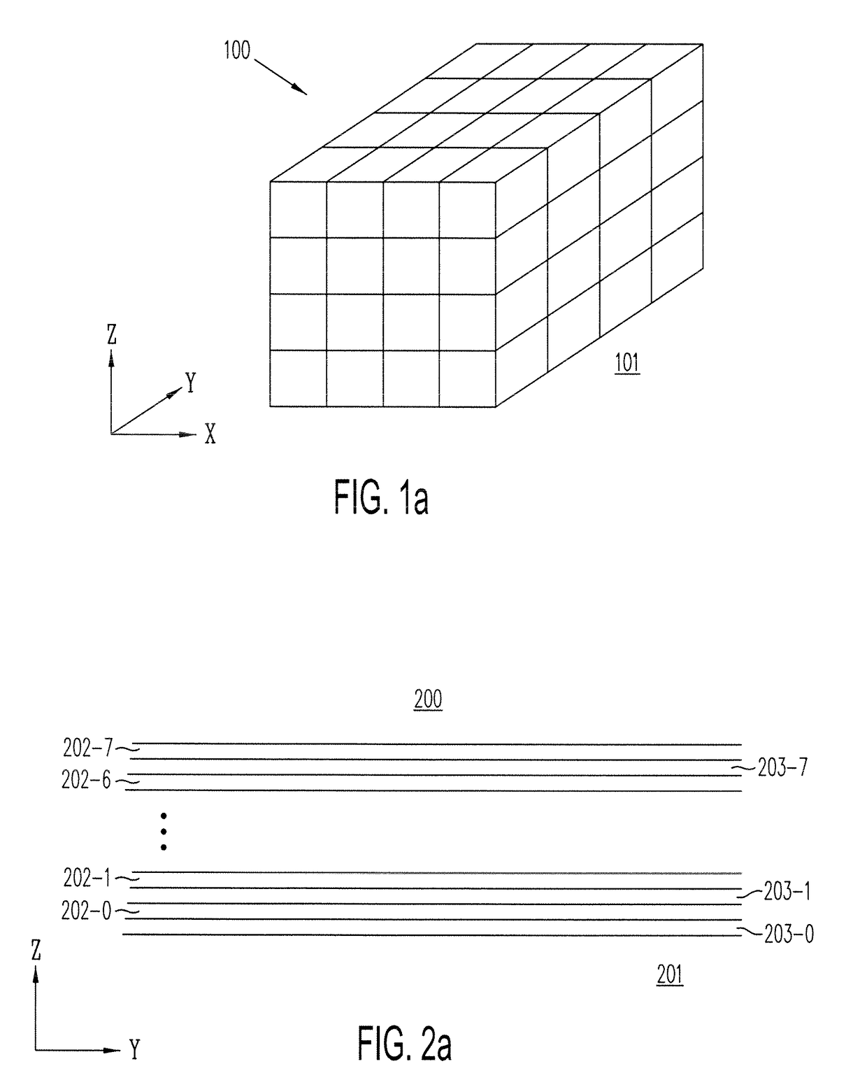 Multi-gate NOR flash thin-film transistor strings arranged in stacked horizontal active strips with vertical control gates
