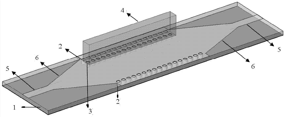 Microwave isolator based on substrate-integrated waveguide-loaded ferrite