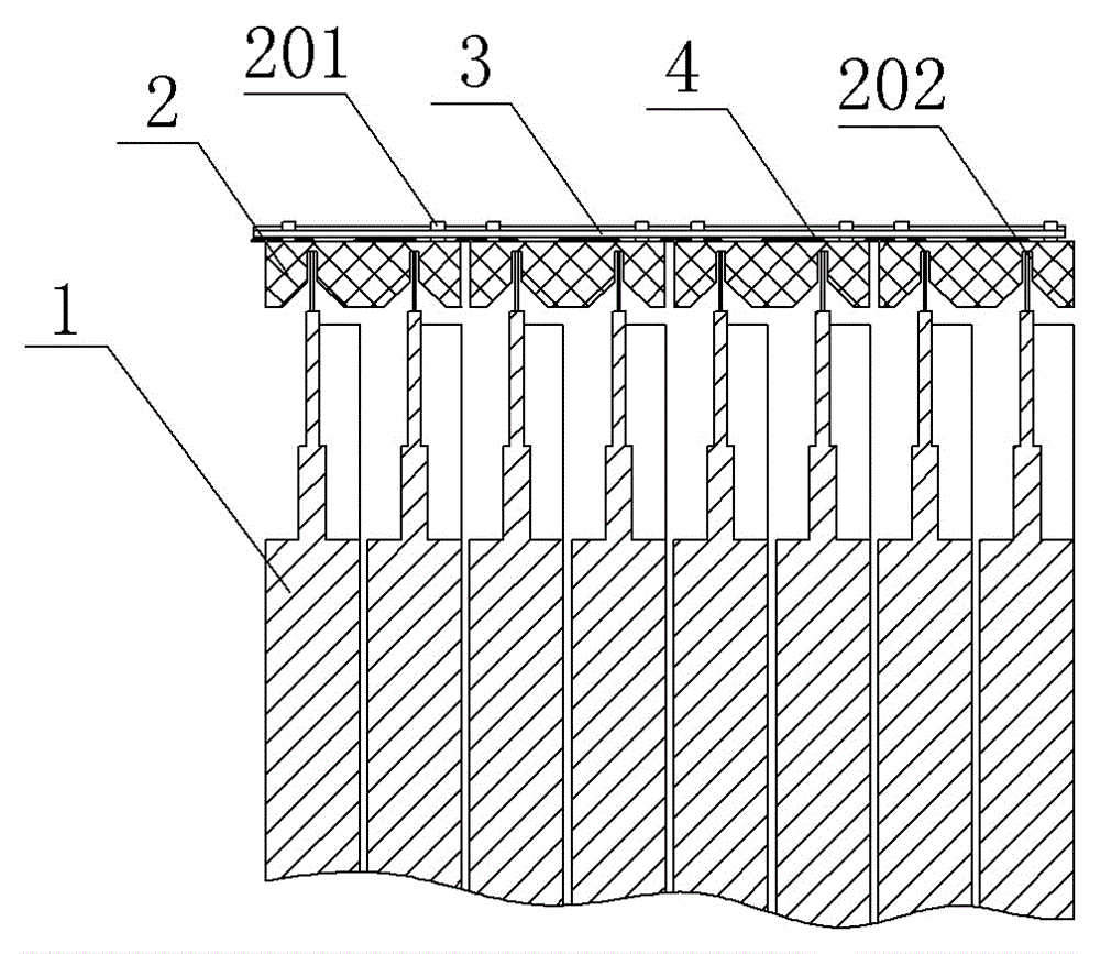 Connection structure of flexible-package lithium ion battery module