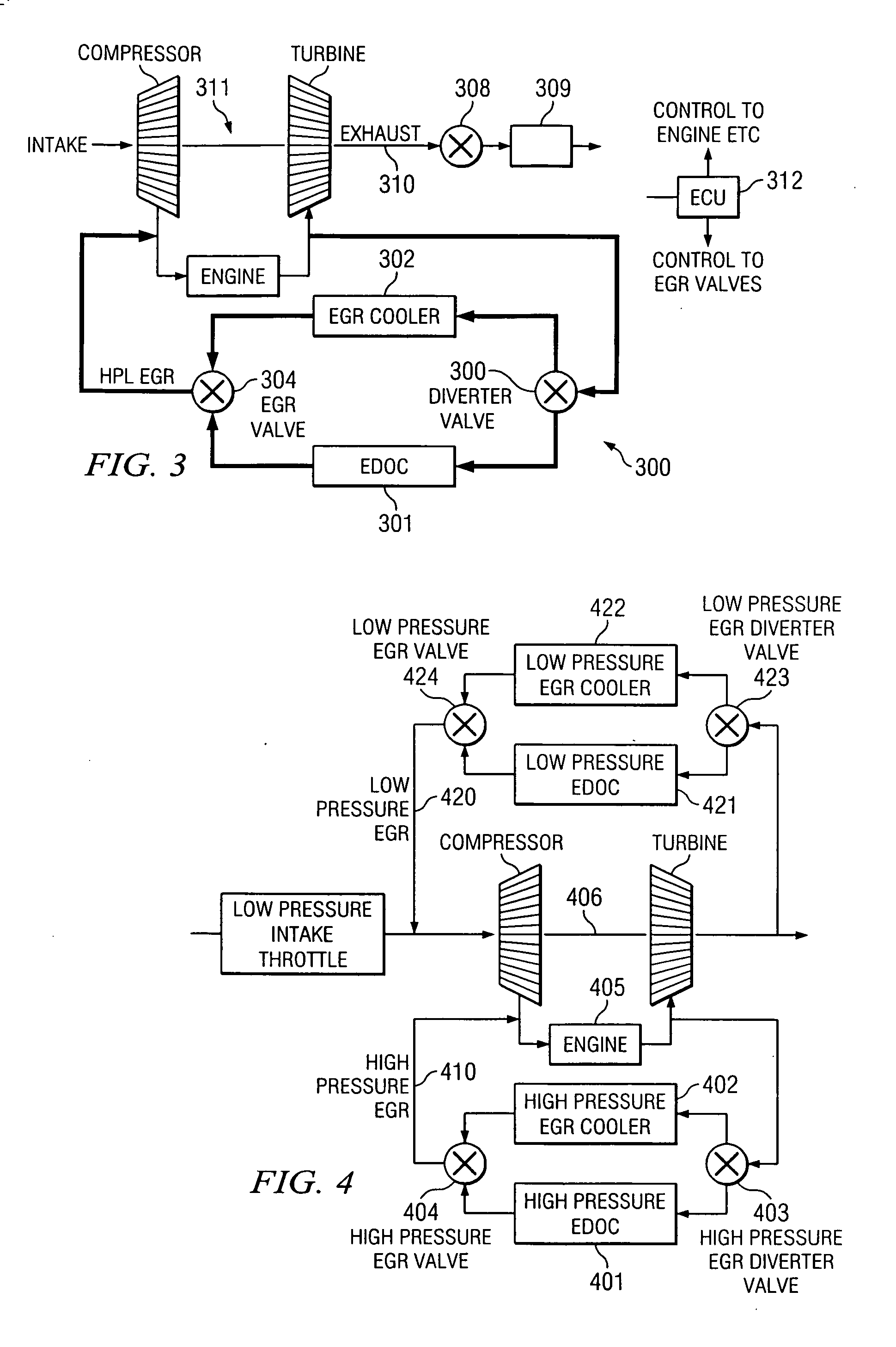 Exhaust gas recirculation system with control of EGR gas temperature