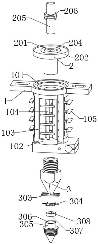 3D printing extrusion nozzle based on industrial design field