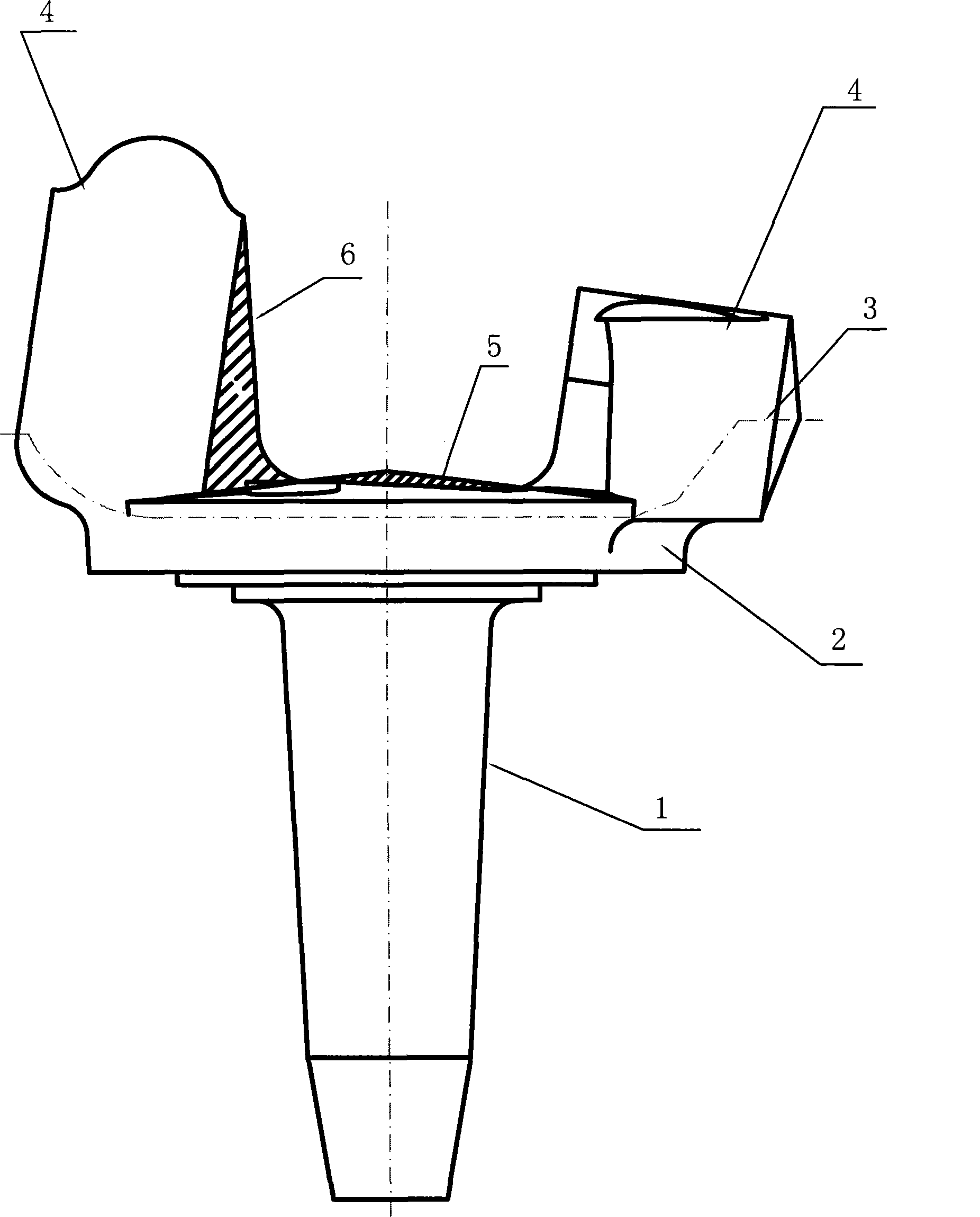Autocar spindle fork vertical type forging technique method