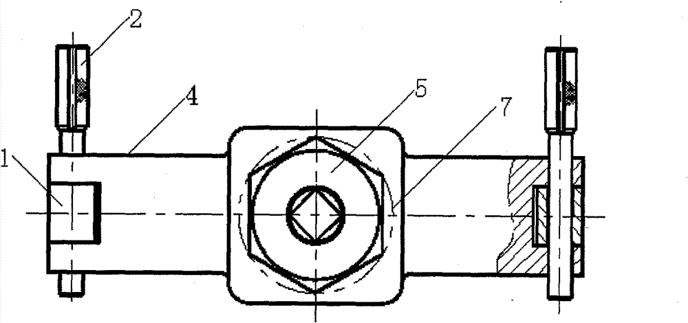 Closing-in device of joint bearing with spherical surface