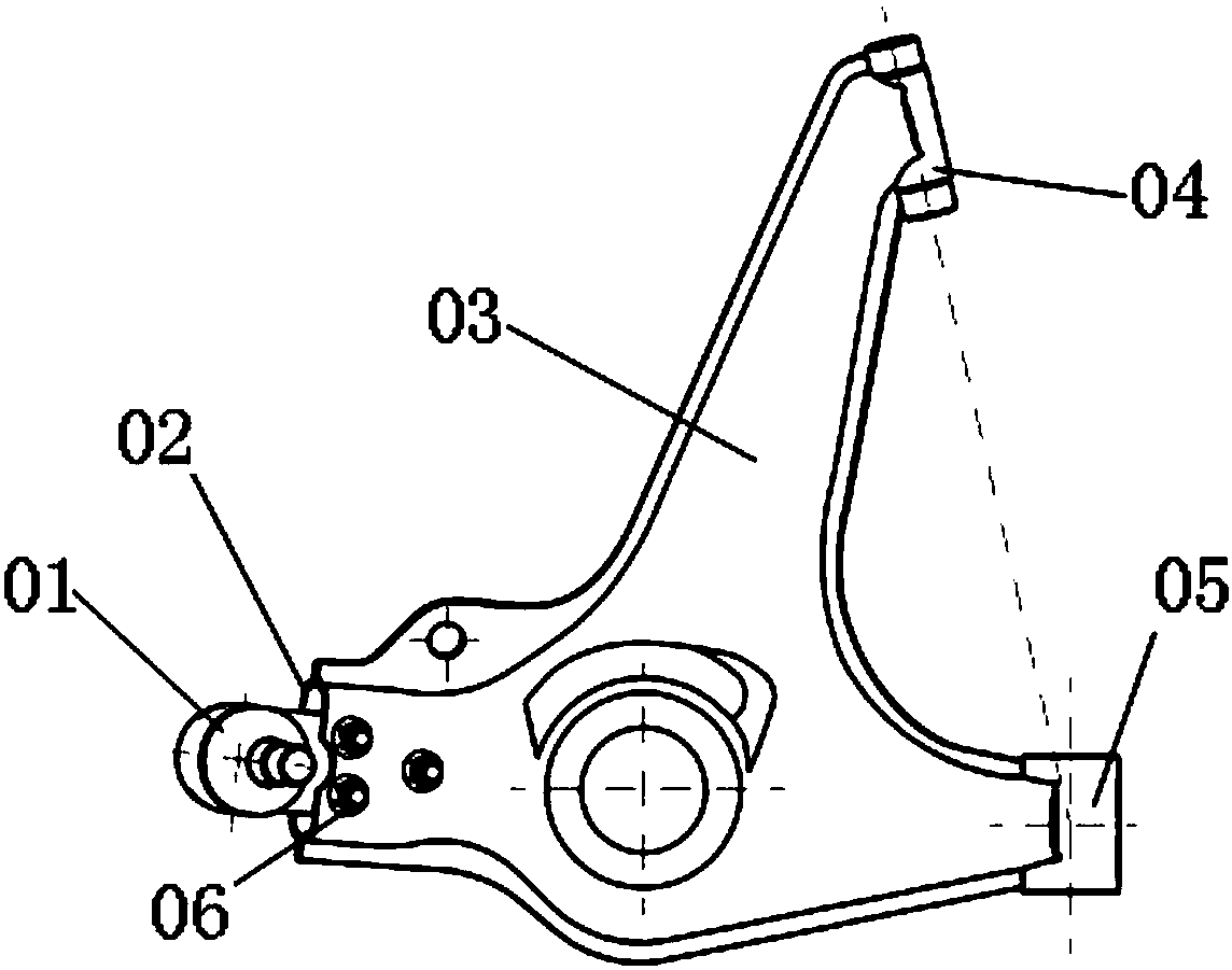 Vehicle independent suspension combination lower swing arm structure