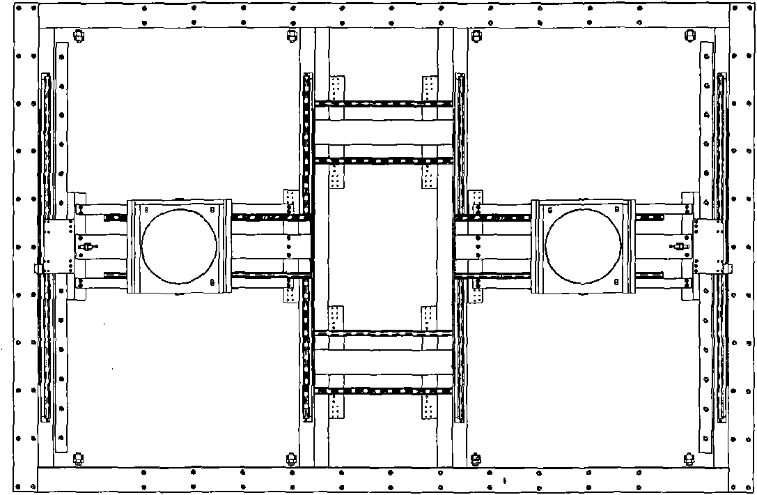 Double-driving double-bridge table changing station-based double-workpiece table high-accuracy exchange device