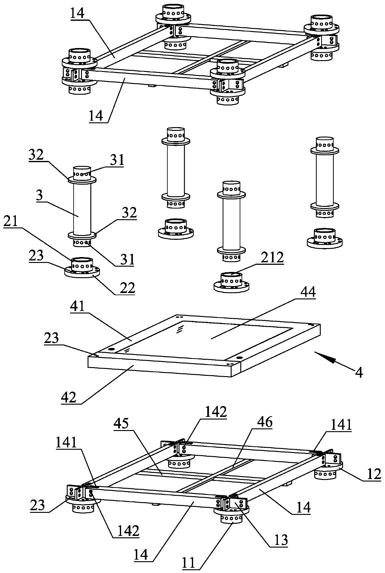 Assembly type steel structure integrated green building and design and installation process thereof