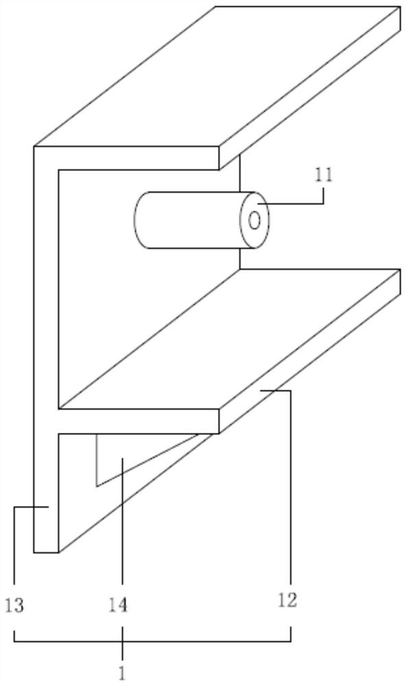 Keel-adjustable mounting structure for prefabricated wall surface