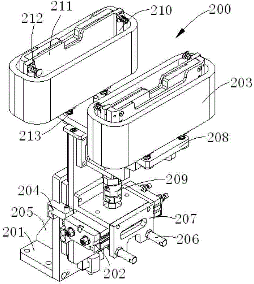 Rotary feeding mechanism of battery liquid-filling machine