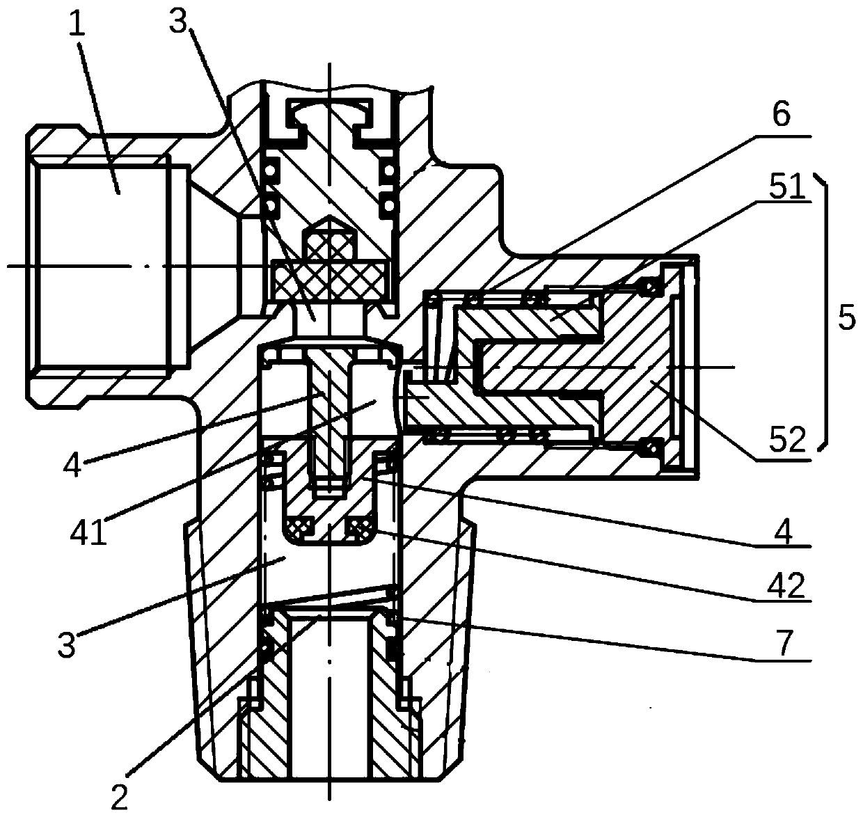 Valve and a gas cylinder pressure container