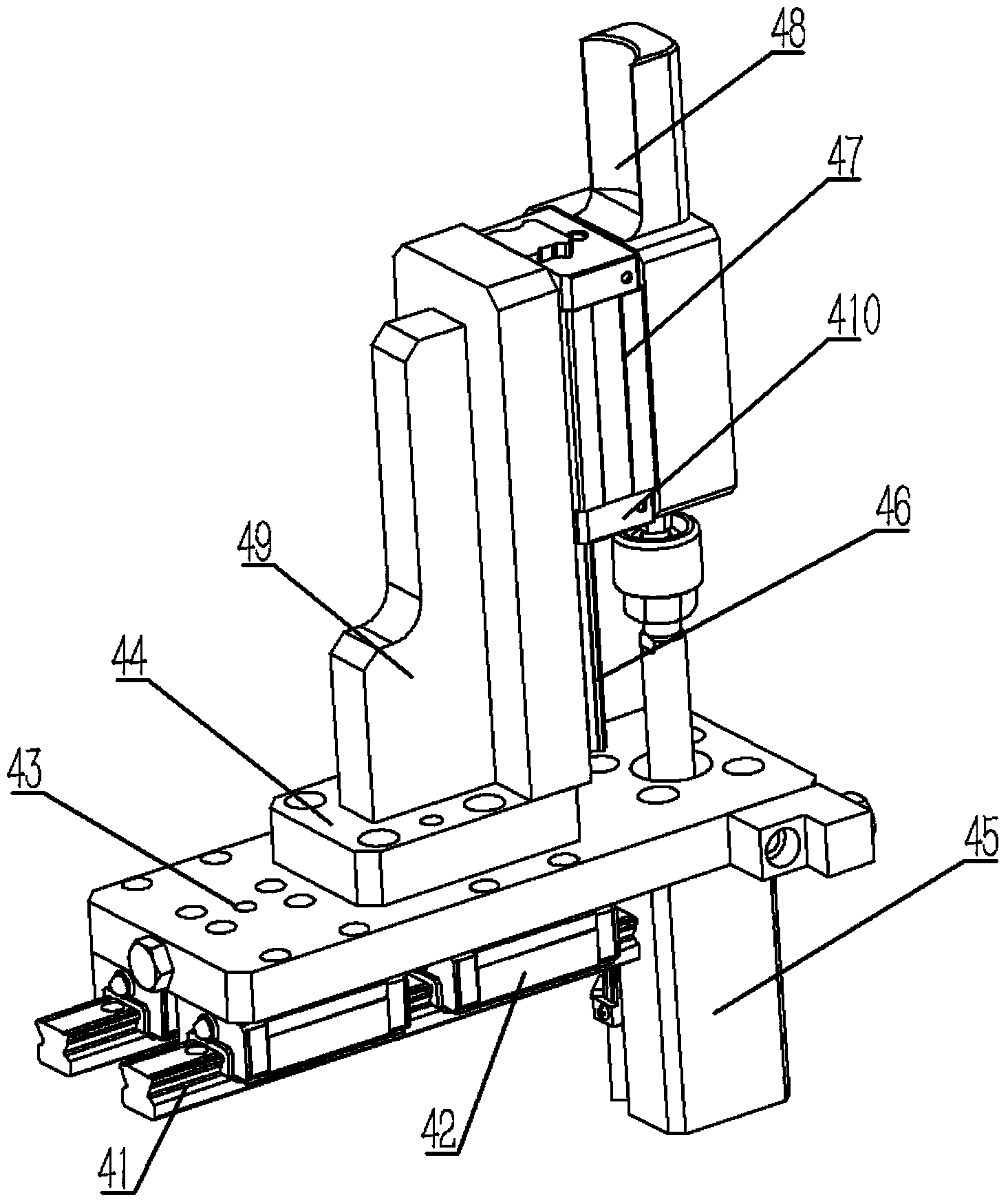 Limiting mechanism for oval press-fit machine