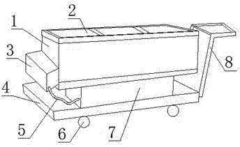 Quick-frozen food storage tank