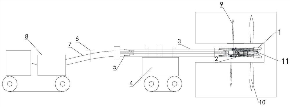 Adjustable ultrahigh-pressure water jet cutting device and using method