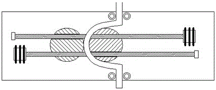 Bending equipment for cooling type power transmission cable and cable bending forming method