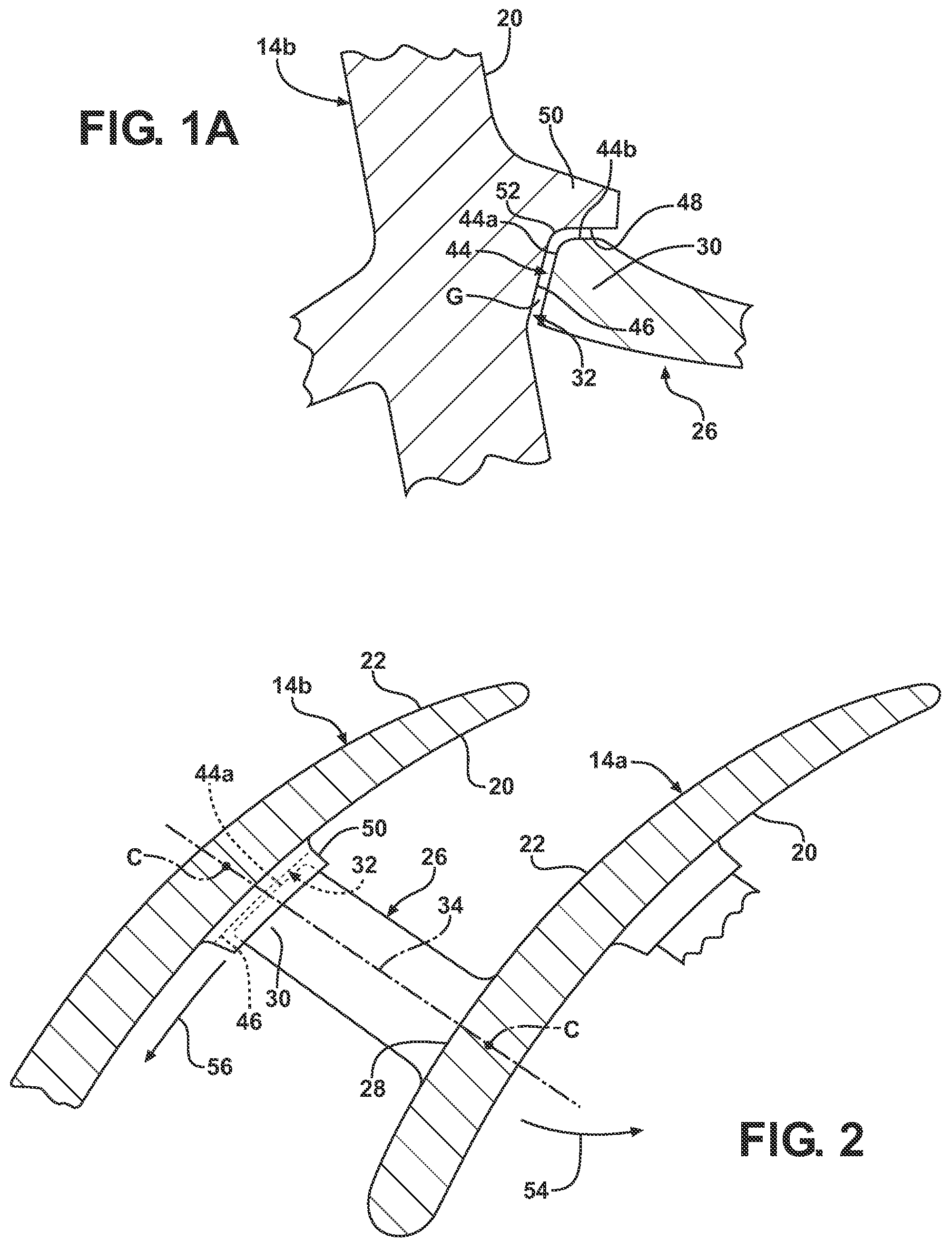 Turbine blade damping device with controlled loading