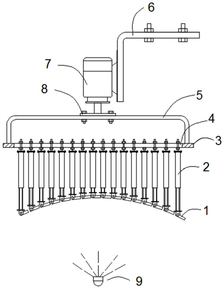 Free-form surface coating clamping equipment