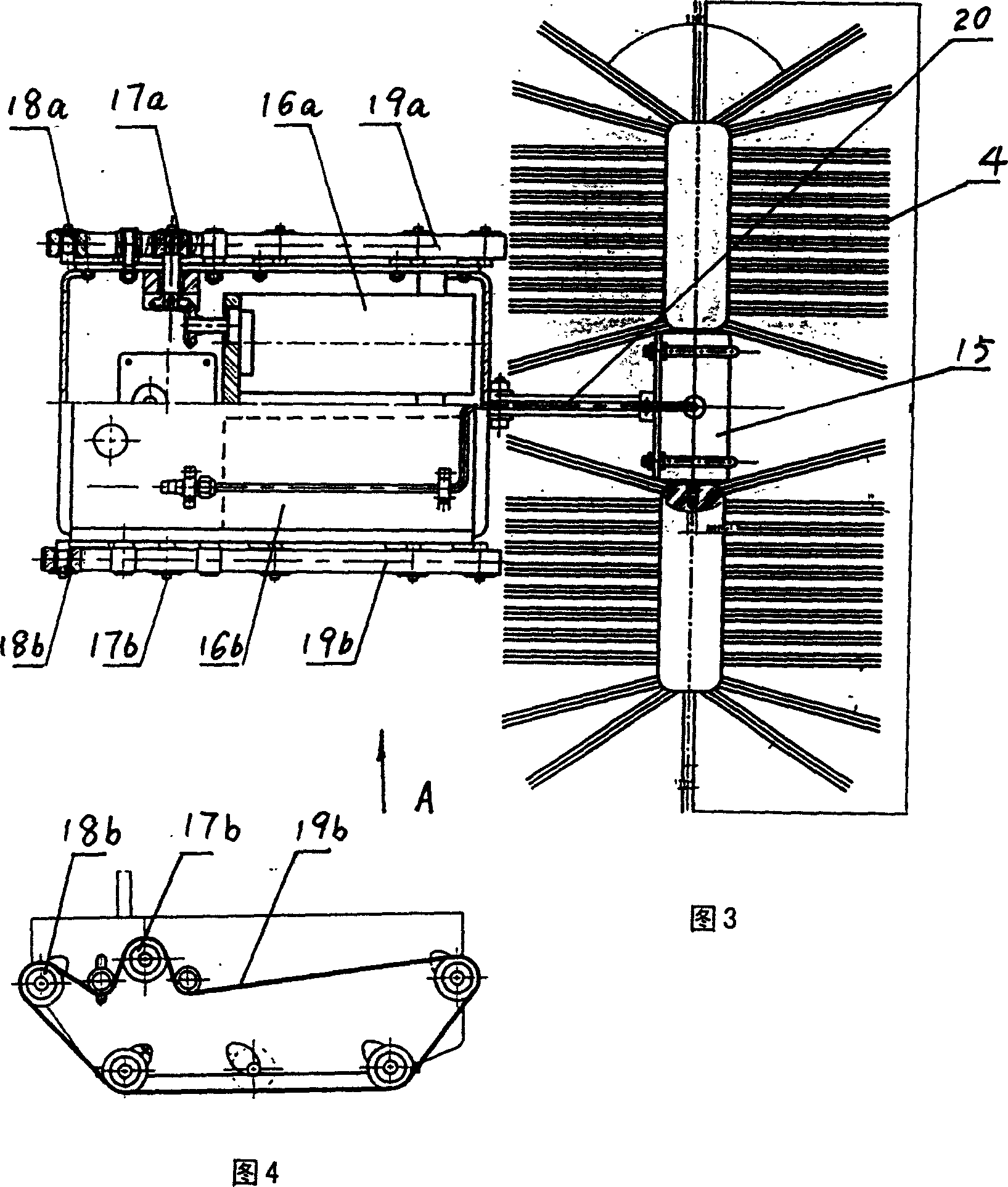 Device for cleaning ventilating duct of central air conditioner
