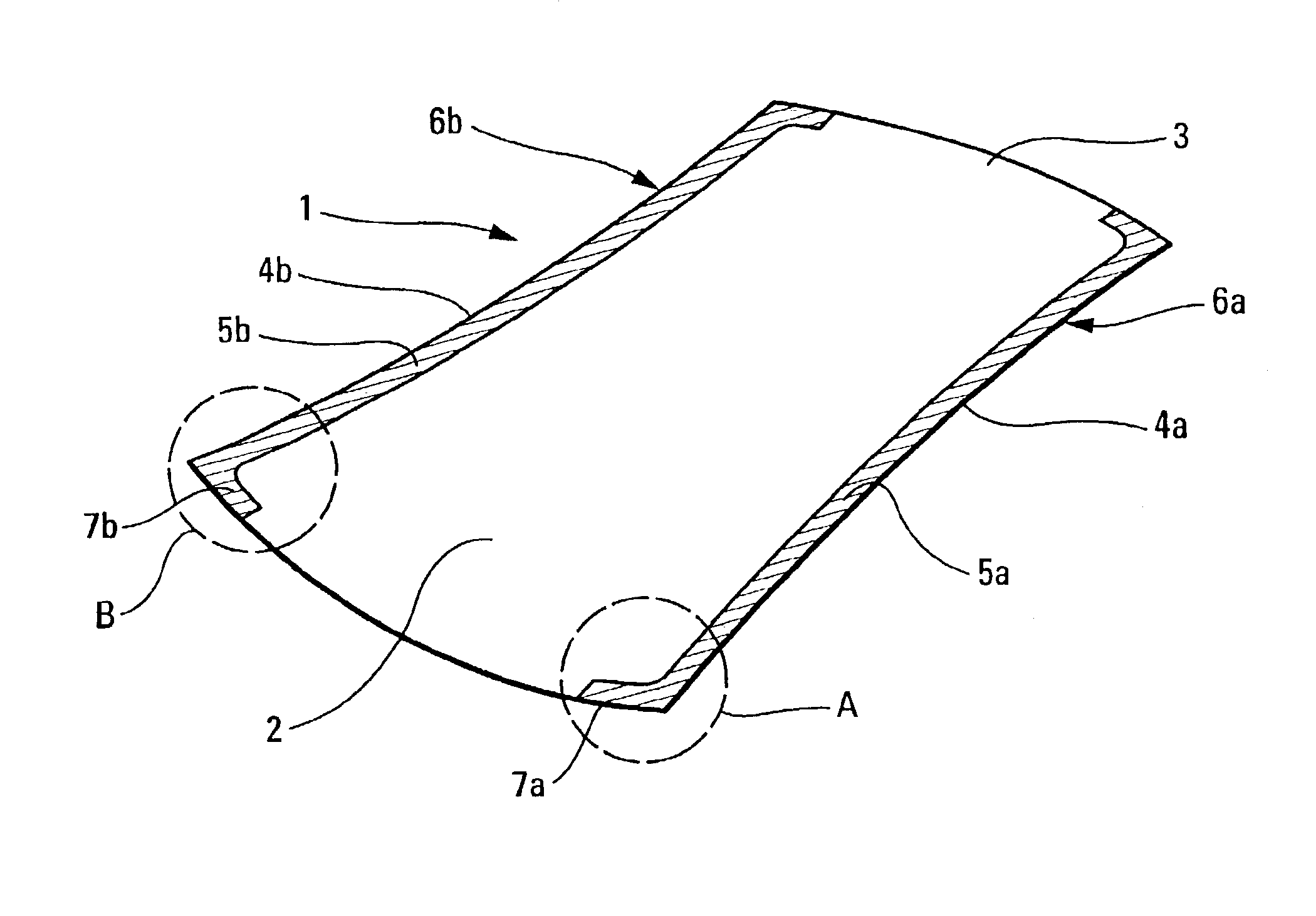 Glass roof for a motor vehicle
