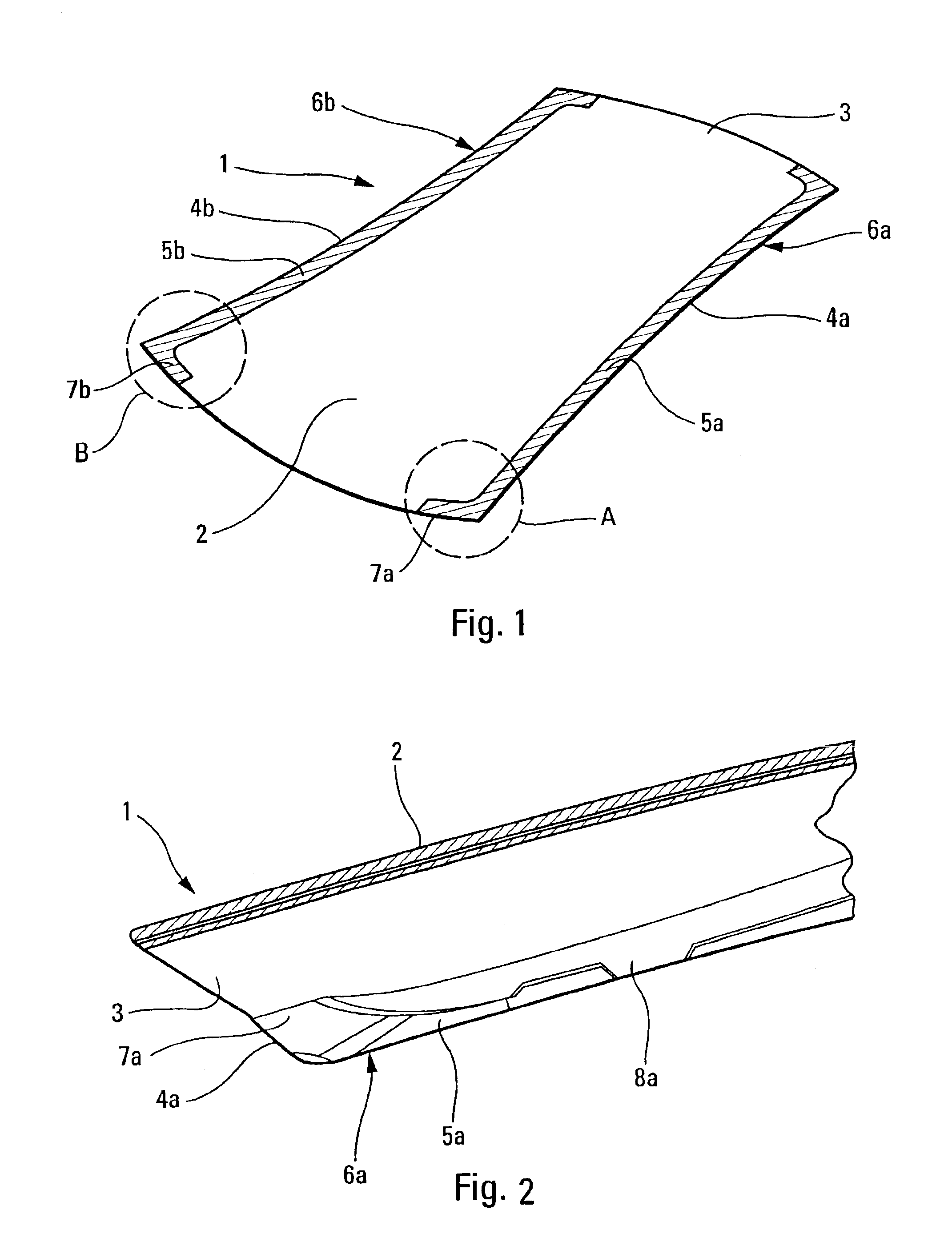 Glass roof for a motor vehicle