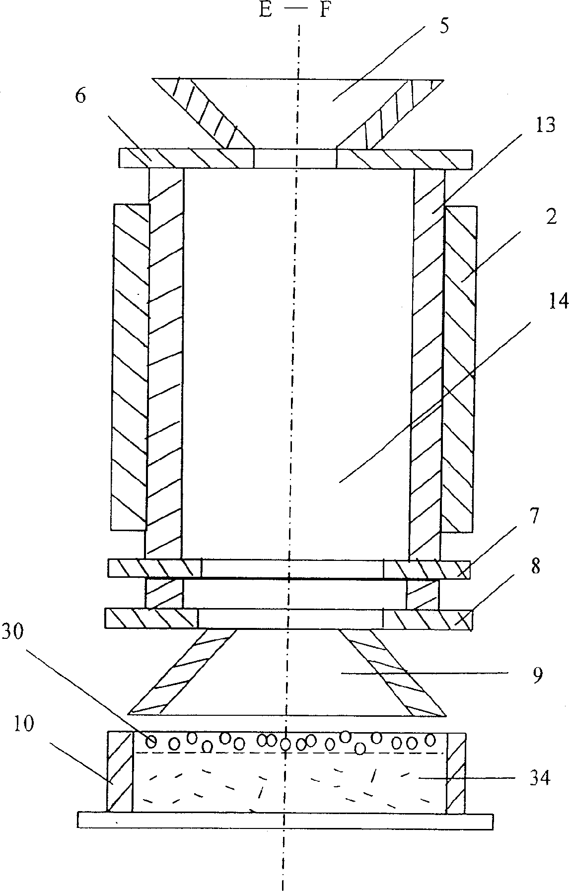 Method of manufacturing low carbon sponge iron using microwave vertical furnace