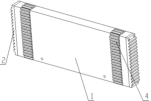 Novel lift type blackboard capable of changing front and back positions and quickly wiping off dust