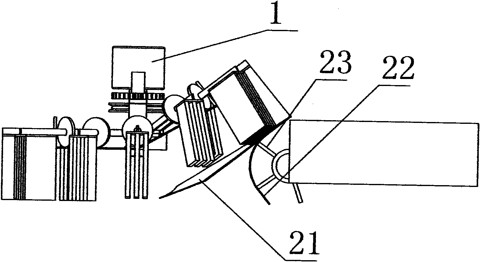 Road-sweeper sweeping mechanism with variable-plane sweeping disks
