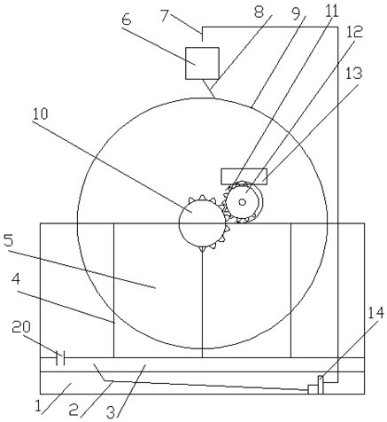 Impeller pipeline driving structure of circulating water power generation equipment and process method of impeller pipeline driving structure